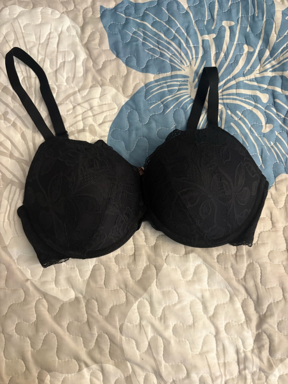 Black Lace Bra